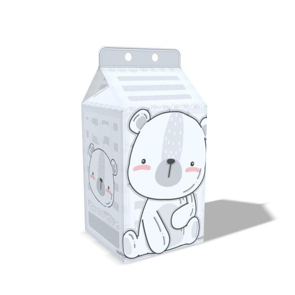 Kit Lembrancinhas Ursinho Minimalista - 20 Caixinhas Milk