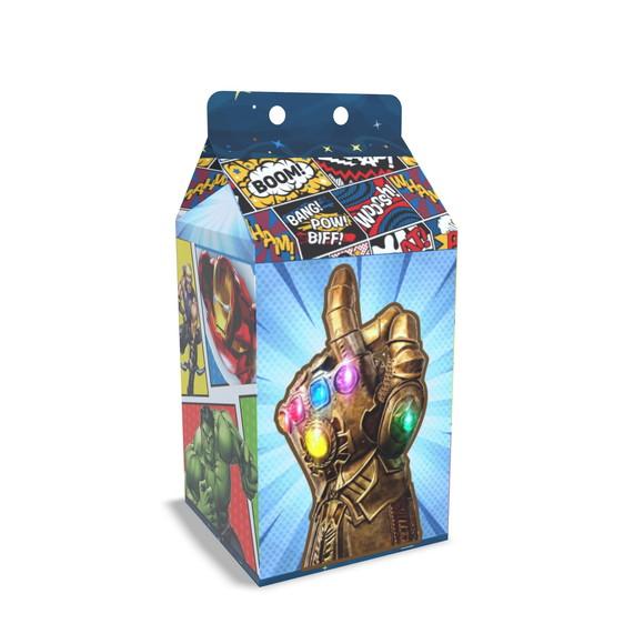 Kit Lembrancinhas Vingadores - 20 Unidades Caixinhas Milk