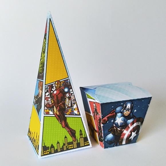 Kit Lembrancinhas Vingadores - 30 Caixinhas.