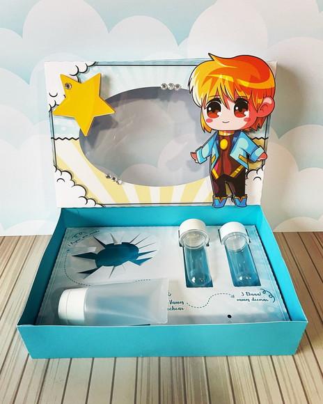 Kit Mini Confeiteiro Páscoa Anime Azul
