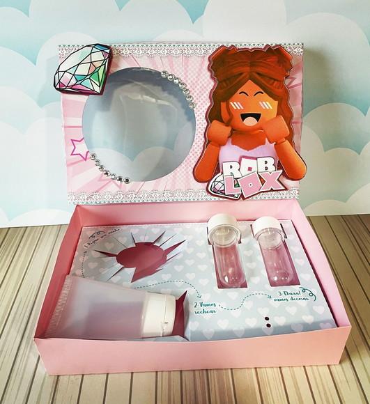 Kit Mini Confeiteiro Páscoa Roblox Rosa