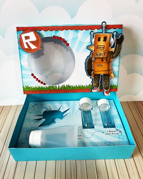 Kit Mini Confeiteiro Páscoa Roblox Azul