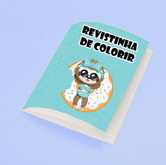 Revistinha para Colorir Tema a Preguicinha