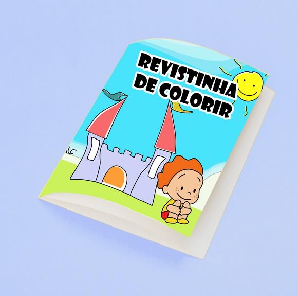 Revistinha para Colorir Tema Aquarela Toquinho