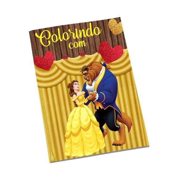 Revistinha para Colorir Tema Bela e a Fera