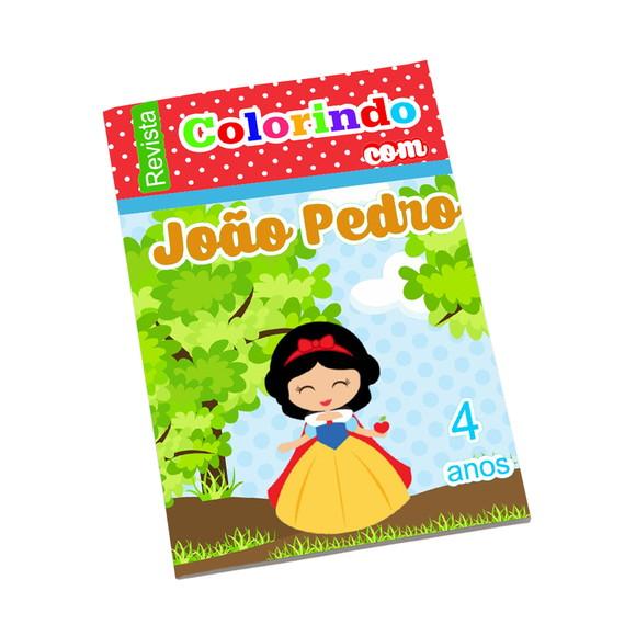 Revistinha para Colorir Tema Branca de Neve
