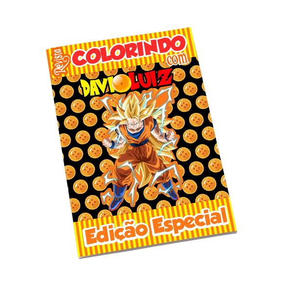 Revistinha para Colorir Tema Dragon Ball