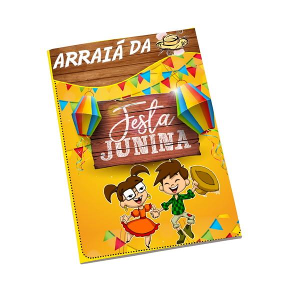 Revistinha para Colorir Tema Festa Junina