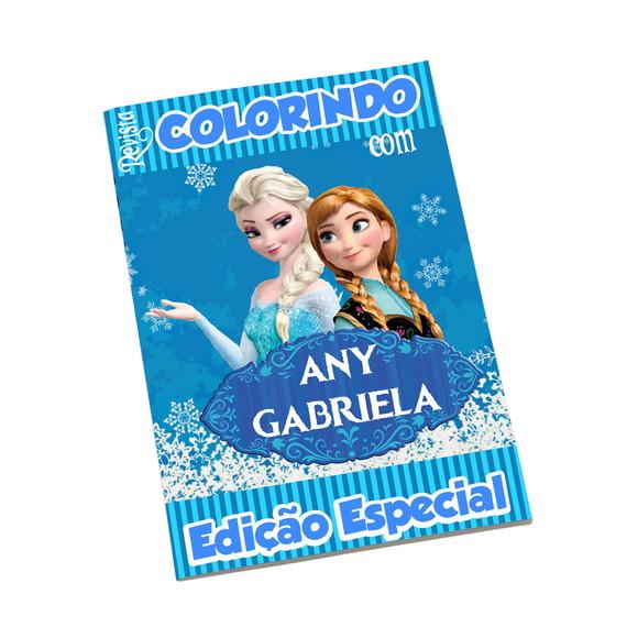 Revistinha para Colorir Tema Frozen