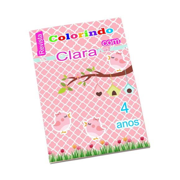 Revistinha para Colorir Tema Jardim