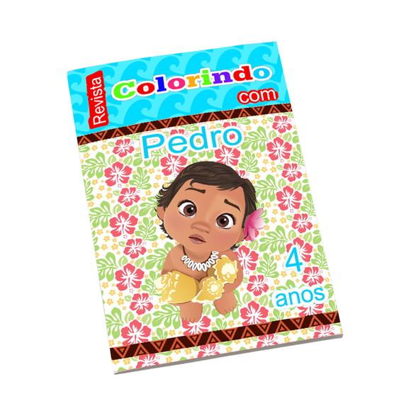 Revistinha para Colorir Tema Moana