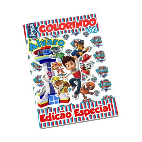 Revistinha para Colorir Tema Patrulha Canina