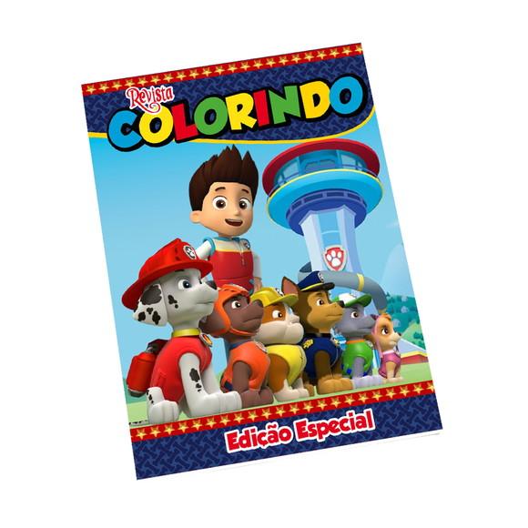 Revistinha para Colorir Tema Patrulha Canina