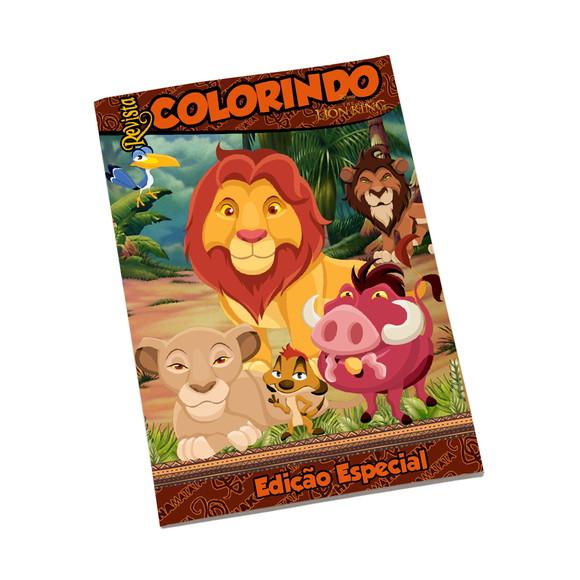 Revistinha para Colorir Tema Rei Leão