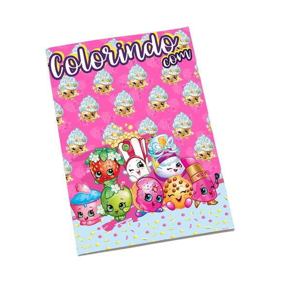 Revistinha para Colorir Tema Shopkins