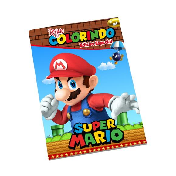 Revistinha para Colorir Tema Super Mario Bros