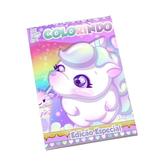 Revistinha para Colorir Tema Unicórnio