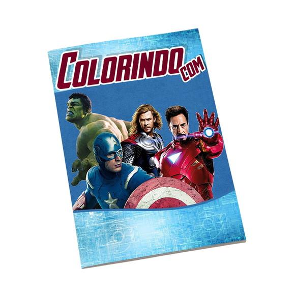 Revistinha para Colorir Tema Vingadores