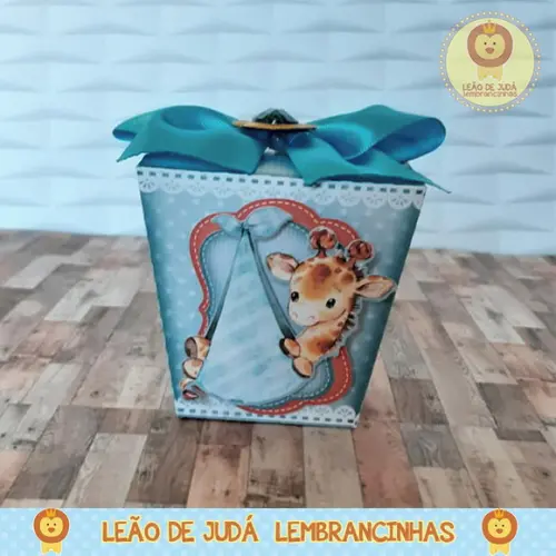 Caixinha para festa tema safári