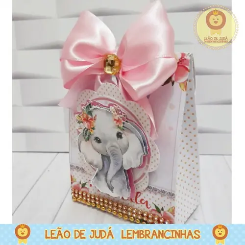Caixinha para festa tema safari menina