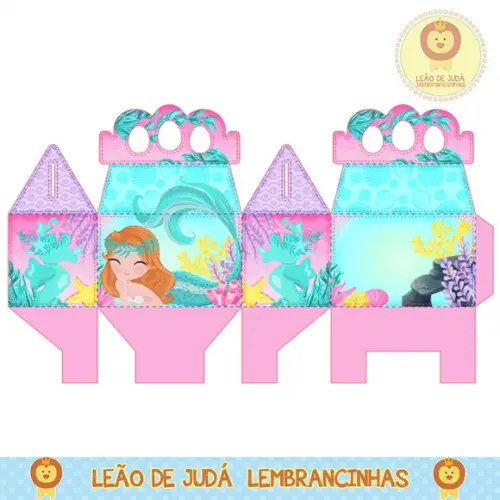 Caixinha para festa tema sereia