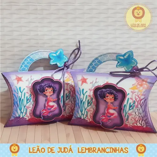 Caixinha para festa tema sereia