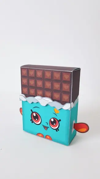 Caixinha para festa tema shopkins