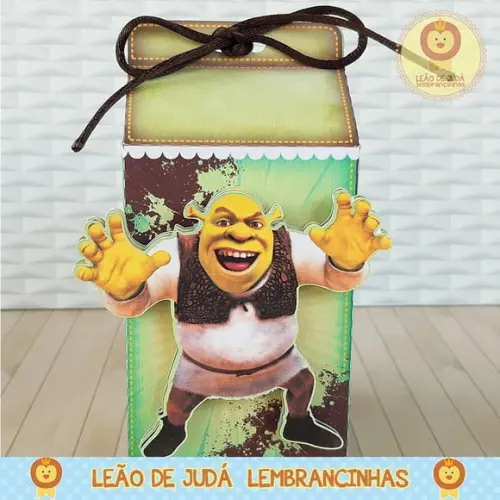 Caixinha para festa tema shrek