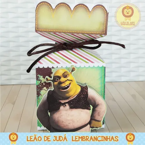 Caixinha para festa tema shrek