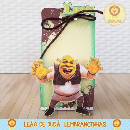 Caixinha para festa tema shrek