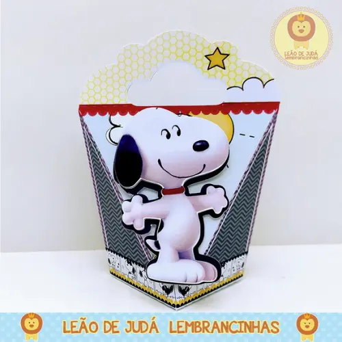 Caixinha para festa tema snoopy
