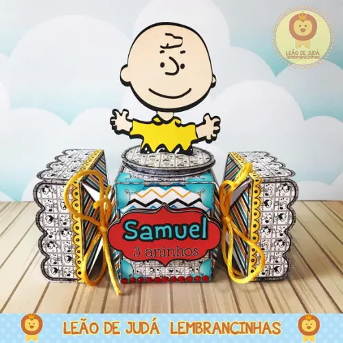 Caixinha para festa tema snoopy