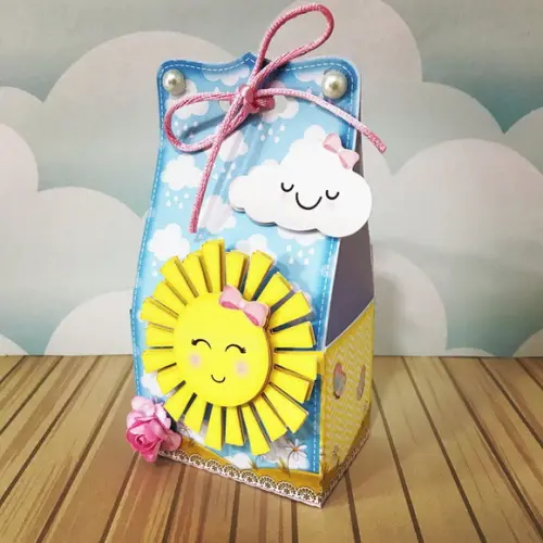 Caixinha para festa tema sunshine