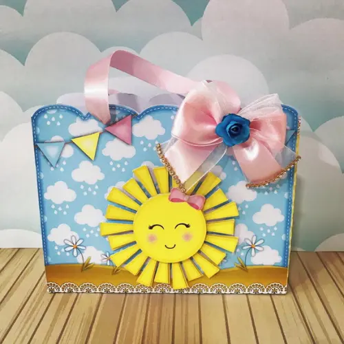 Caixinha para festa tema sunshine