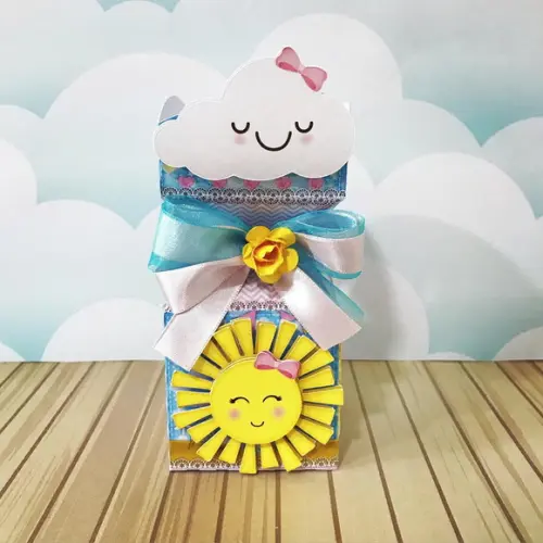 Caixinha para festa tema sunshine