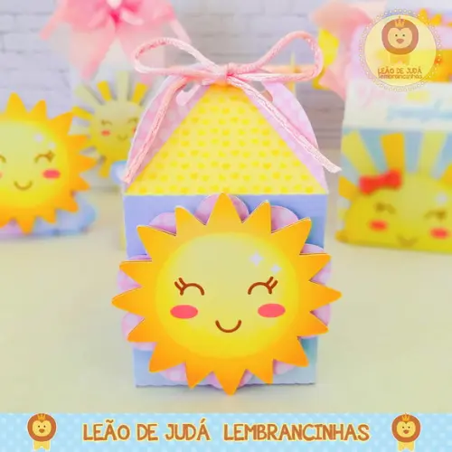 Caixinha Para Festa Tema Sunshine
