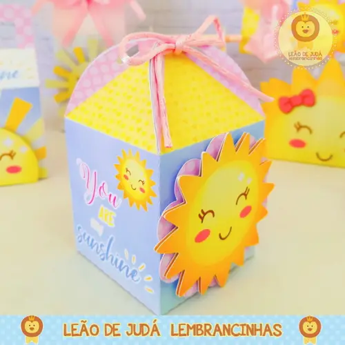 Caixinha Para Festa Tema Sunshine
