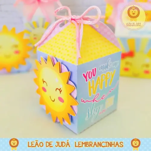 Caixinha Para Festa Tema Sunshine