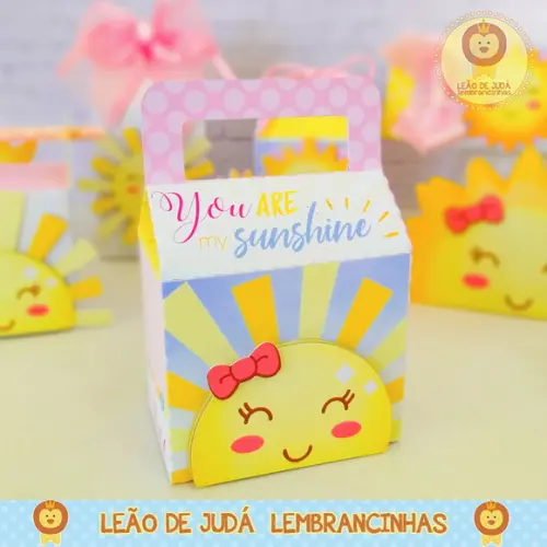 Caixinha Para Festa Tema Sunshine