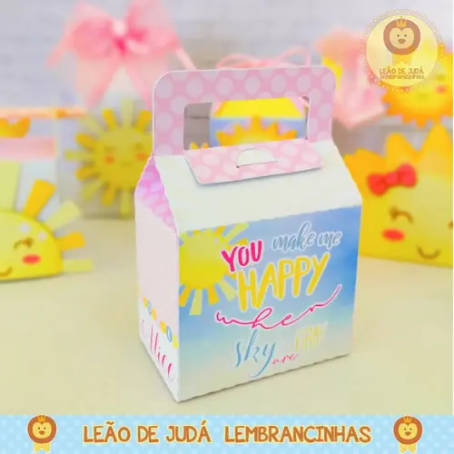 Caixinha Para Festa Tema Sunshine