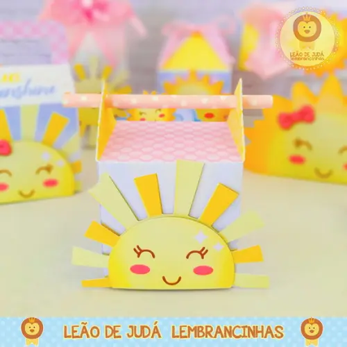 Caixinha Para Festa Tema Sunshine