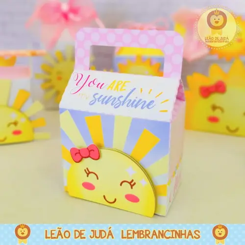 Caixinha Para Festa Tema Sunshine