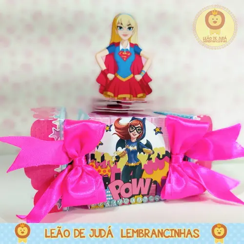 Caixinha para festa tema super girls