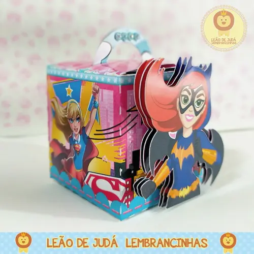 Caixinha para Festa Tema Super Girls