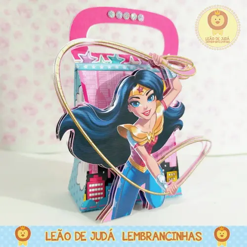 Caixinha para Festa Tema Super Girls