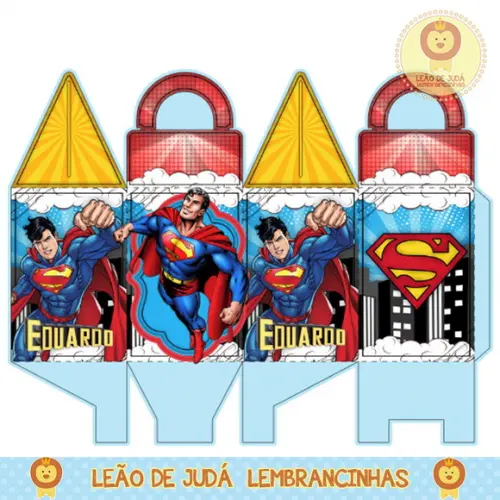 Caixinha para festa tema Super homem