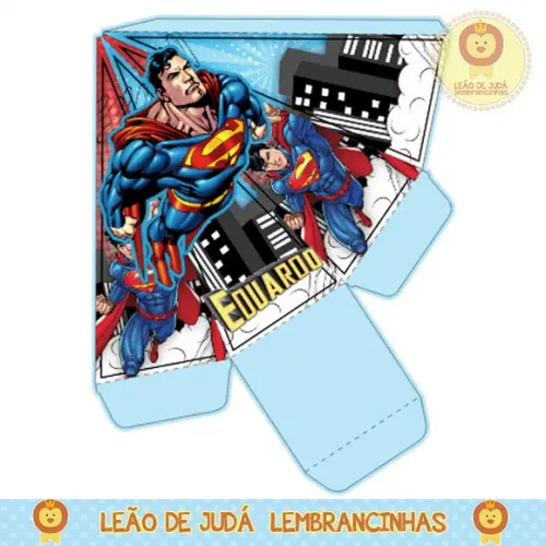 Caixinha para festa tema Super homem