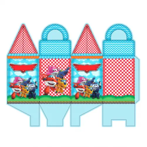 Caixinha para Festa Tema Super Wings