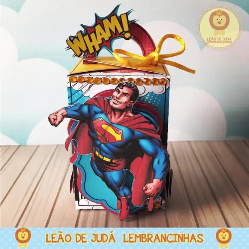 Caixinha para festa tema superman