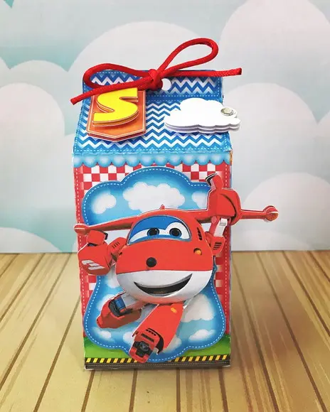 Caixinha para Festa Tema Super Wings